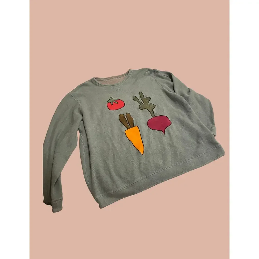 Large/extra Large Upcycled Vegetable Pullover Shirt - Picture 2 of 4